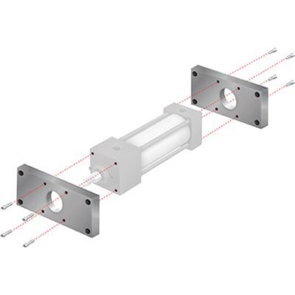 Aignep USA MF1/MF2 Flow Mount Kit 1-1/2" Bore NFPA Cylinder, Alpha Technologies, Mfr#: MF12150