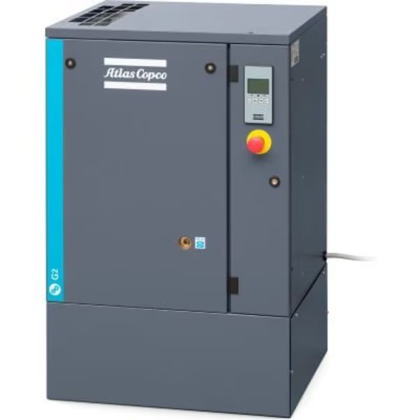 Atlas Copco G5-145 AFF, 7.5HP, Oil-Injected Rotary Screw, Floor, 145PSI, 3PH 208/230/460V w/Dryer, Atlas Copco, Mfr#: 8152103751