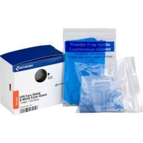 First Aid Only FAE-6015 SmartCompliance Refill CPR Face Shield & Nitrile Gloves, 1 Each, Acme United, Mfr#: FAE-6015
