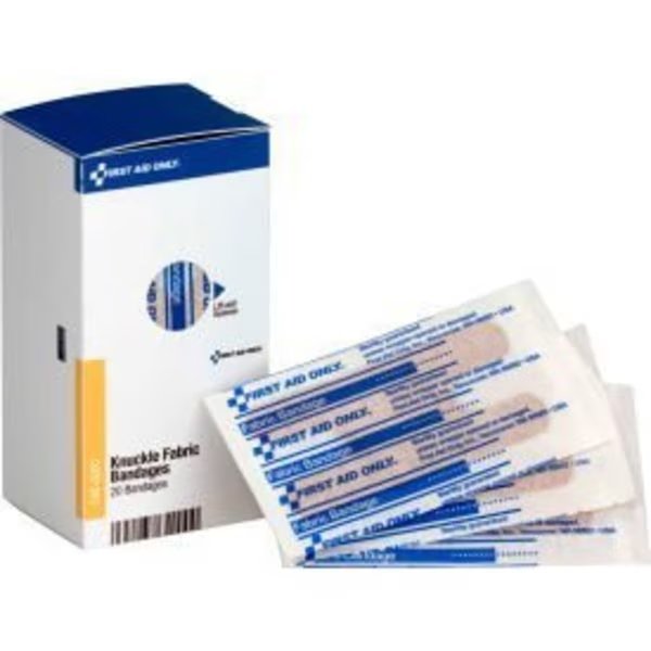 First Aid Only FAE-6200 SmartCompliance Refill Knuckle Bandages, Fabric, 20/Box, Acme United, Mfr#: FAE-6200