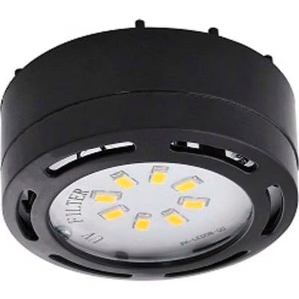 Amax Lighting LEDPL3-BLK LED Puck Light, 3- 4W, 3000 CCT, 1080 Lums, 82 CRI, Black, 3 light kit, Amax Lighting, Mfr#: LEDPL3-BLK