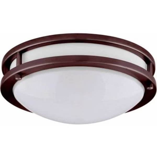 Amax Lighting LED-JR003BRZ 17" LED 2 Ring Ceiling Fixture, 35W, 4000 CCT, 2900 Lumen, 82 CRI, Bronze, Amax Lighting, Mfr#: LED-JR003BRZ