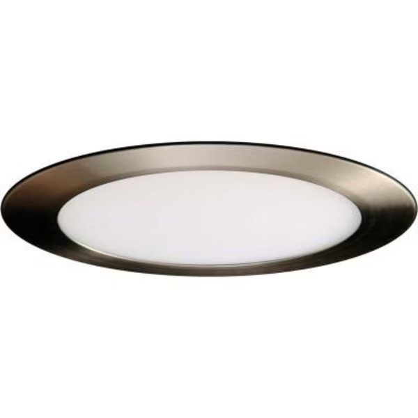 Amax Lighting 4" Round Cranium LED Flush Mount Light 9W, 120V to 277V, 3000K, Nickel, Amax Lighting, Mfr#: LED-RF4D-BN