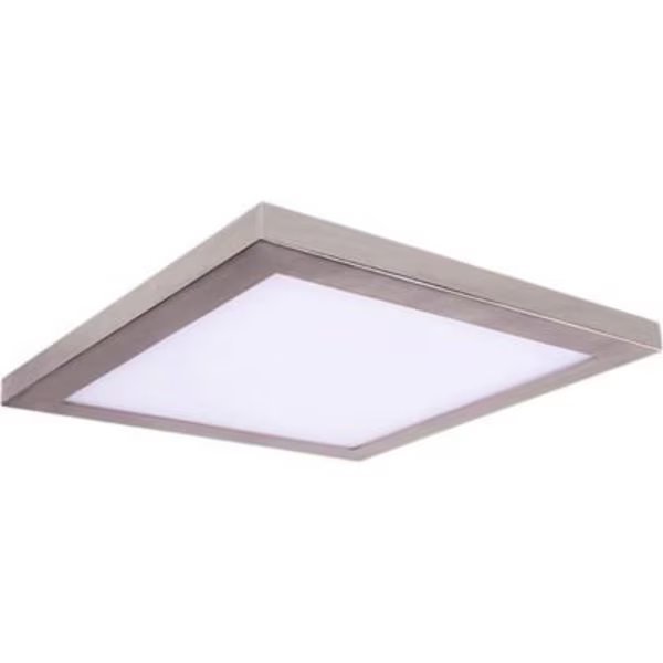 Amax Lighting 10" Square Platter LED Flush Mount Light, 40W, 120V, 3000K, Brush Nickle, Amax Lighting, Mfr#: LED-SM13DL/BN