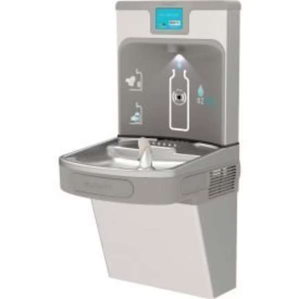 Elkay EZH2O Enhanced Wall Mounted Filtered Water Bottle Refilling Station, Stainless Steel, Elkay, Mfr#: LZS8WSSP