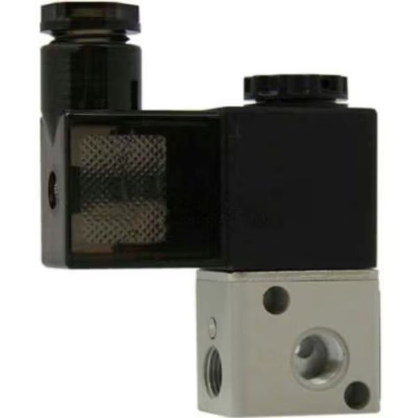 Bimba-Mead Direct Acting Valve M3V1-06-12VDC, 3 Port, 2 Pos, Single, 1/8" NPT, 12VDC, Cv=0.051, Bimba Mfg Co, Mfr#: M3V1-06-12VDC