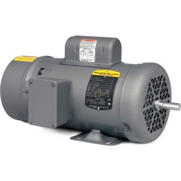 Baldor-Reliance Motor BL3510, 1HP, 1725RPM, 1PH, 60HZ, 56, 3524L, TEFC, F1, BR, Baldor-Reliance, Mfr#: BL3510