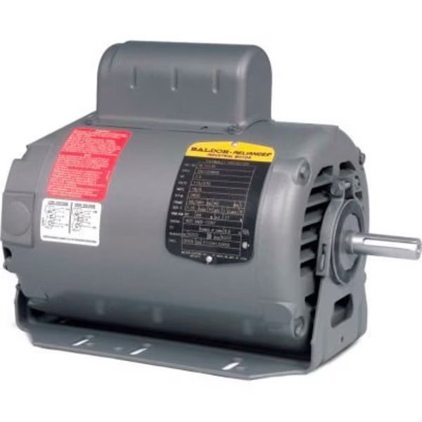 Baldor-Reliance Motor RL1307A277, .75HP, 1725RPM, 1PH, 60HZ, 56/56H, 3520L, OPEN, Baldor-Reliance, Mfr#: RL1307A277
