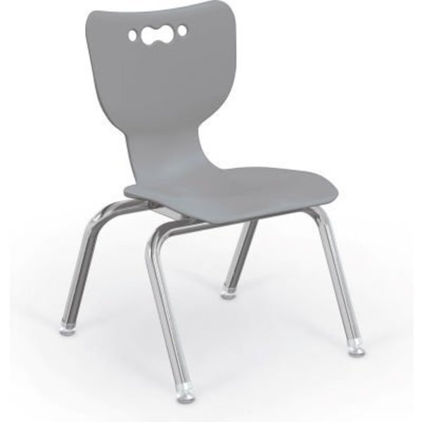 BaltÂ Hierarchy 12" Plastic Classroom Chair - Set of 5 - Gray, Mooreco, Mfr#: 53312-5-GREY