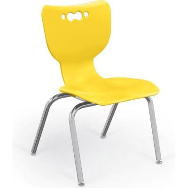 BaltÂ Hierarchy 14" Plastic Classroom Chair - Set of 5 - Yellow, Mooreco, Mfr#: 53314-5-YELLOW