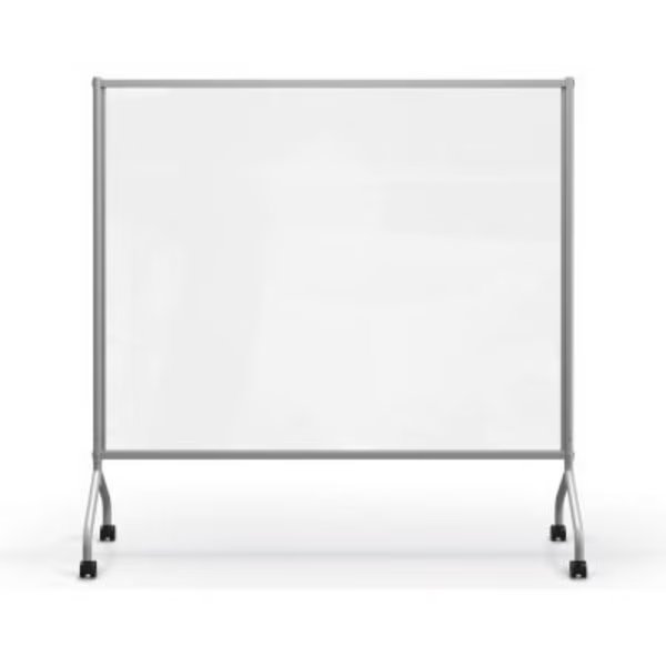 Balt® Acrylic Mobile Divider - 71.7"W x 71.8"H - Clear, Mooreco, Mfr#: 62506-CLEAR