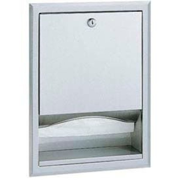 Bobrick ClassicSeries Recessed Folded Paper Towel Dispenser, Stainless Steel, Bobrick, Mfr#: B359