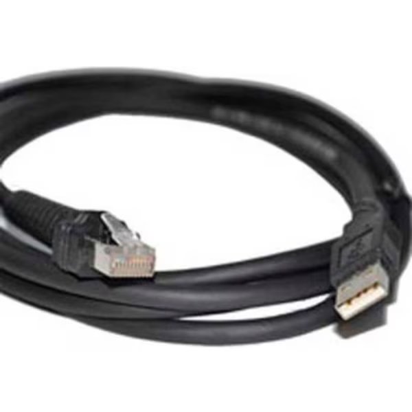 Datalogic Type A USB Cable For Use w/ PowerScan RF, 6-1/2'L, Blue Star, Mfr#: CAB-438