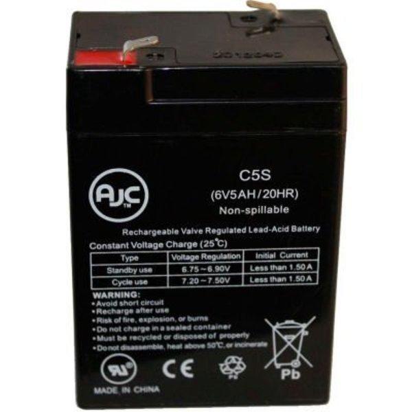 AJC® Dorcy Spotlight 41-1035 S L 6V 5Ah Spotlight Battery, Battery Clerk, Mfr#: DORCY SPOTLIGHT-41-1035 S L