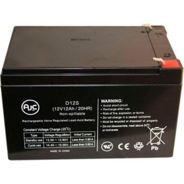 AJC¬Æ Mega Motion Inc MM114R Travel King 4 12V 12Ah Wheelchair Battery, Battery Clerk, Mfr#: MEGA MOTION-INC MM114R TRAVEL KING 4