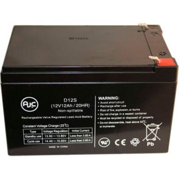 UPS Battery, UPS, 12V DC, 12 Ah, Cabling, F2 Terminal, Battery Clerk, Mfr#: YUASA-REC12-12 REC 12-12