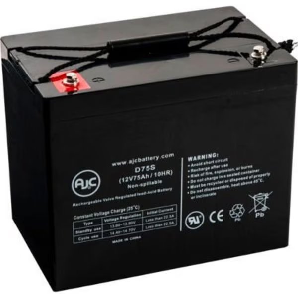 UPS Battery, UPS, 12V DC, 75 Ah, Cabling, IT Terminal, Battery Clerk, Mfr#: EATON-POWERWARE BAT-0103