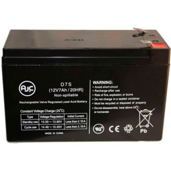 AJC¬Æ  Panasonic LC-V127R2P1  Sealed Lead Acid - AGM - VRLA Battery, Battery Clerk, Mfr#: PANASONIC-LC-V127R2P1