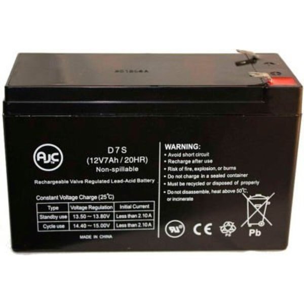 UPS Battery, UPS, 12V DC, 7 Ah, Cabling, F2 Terminal, Battery Clerk, Mfr#: DELL-SMART-UPS 1400 RACK MOUNT 3U DL140