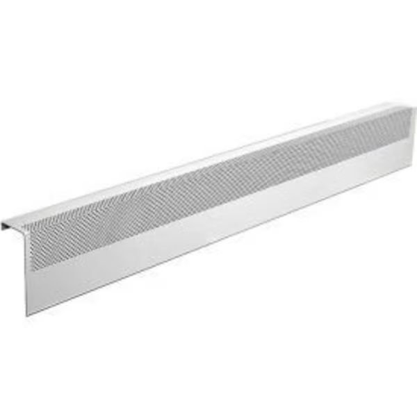 Baseboarders® Basic Series 4 ft Steel Easy Slip-on Baseboard Heater Cover, White, Buss General Partner Co Ltd, Mfr#: BC001-48-WHT
