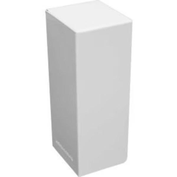 Baseboarders® Basic Series Steel Easy Slip-on Baseboard Heater Cover Left Side Endcap, White, Buss General Partner Co Ltd, Mfr#: EC004-LF-WHT