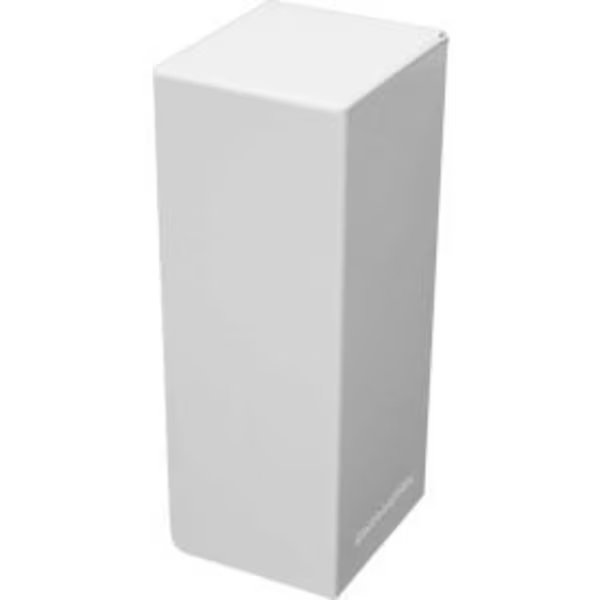 Baseboarders® Basic Series Steel Easy Slip-on Baseboard Heater Cover Right Side Endcap, White, Buss General Partner Co Ltd, Mfr#: EC004-RT-WHT