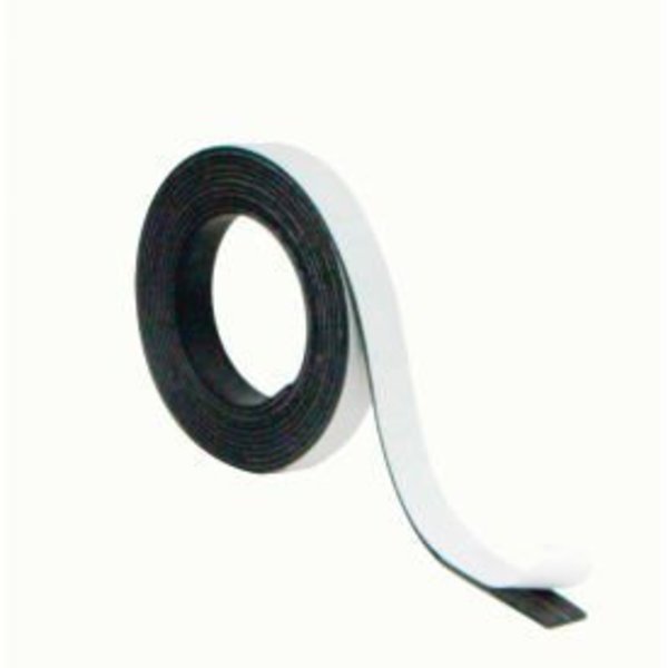 MasterVision Magnetic Adhesive Tape Roll .5" X 7 ft. Black, Bi-Silque, Mfr#: FM2319
