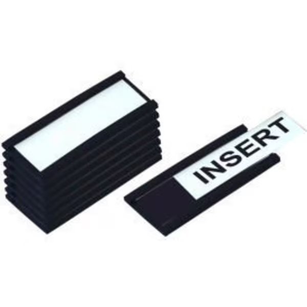 MasterVision Magnetic Data Cards, Black, Accessories, 3" X 1.75", 10 pack, Bi-Silque, Mfr#: FM2630