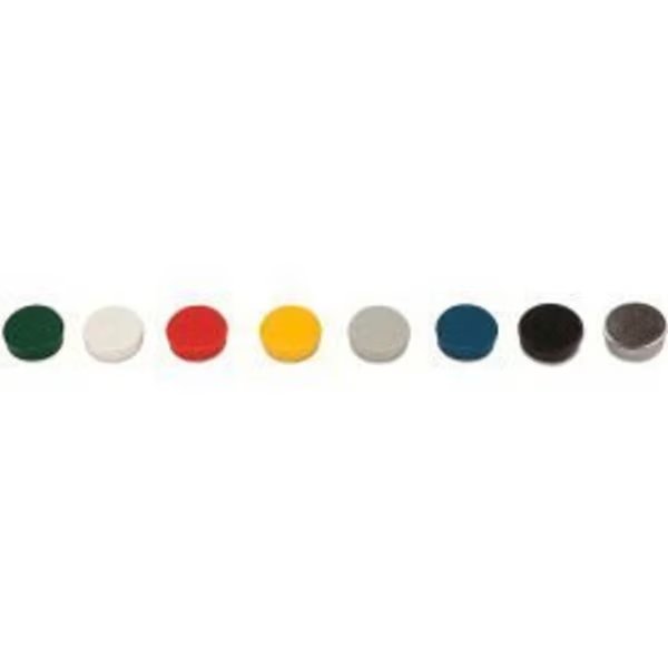 MasterVision Super Magnets - 3/4" Diameter - Assorted Colors - Pack of 10, Bi-Silque, Mfr#: IM140909