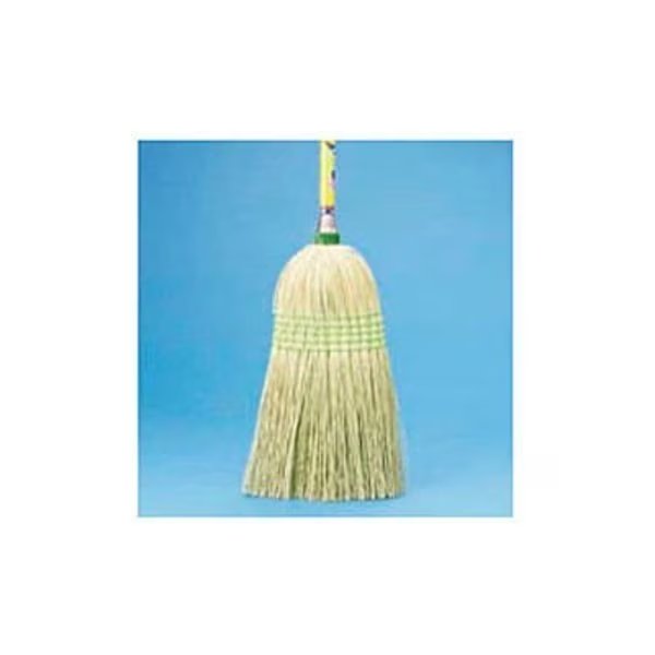 Parlor Broom Yucca/Corn Fiber Bristles, 42" Wood Handle - BWK926YEA, Unisan, Mfr#: BWK926YEA
