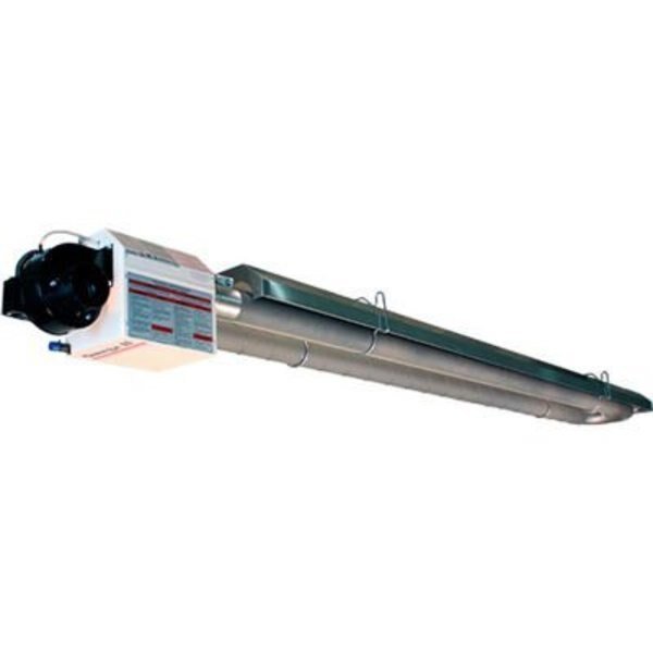 Omega II® Natural Gas Infrared U Tube Heater, 50' Tube Length, 200000 BTU, Combustion Research Corporation, Mfr#: 0945.25NG.U