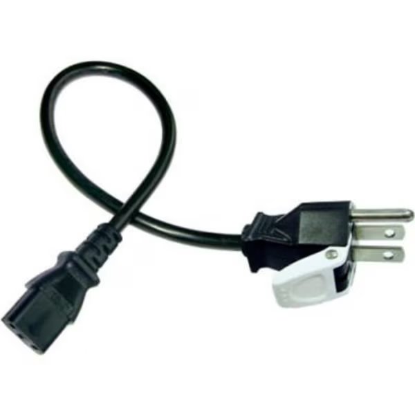 Conntek 0, 10 Amp 125V Power Supply Cord, 5-15P to IEC C13 with Snap-Pop, Conntek, Mfr#: 5205