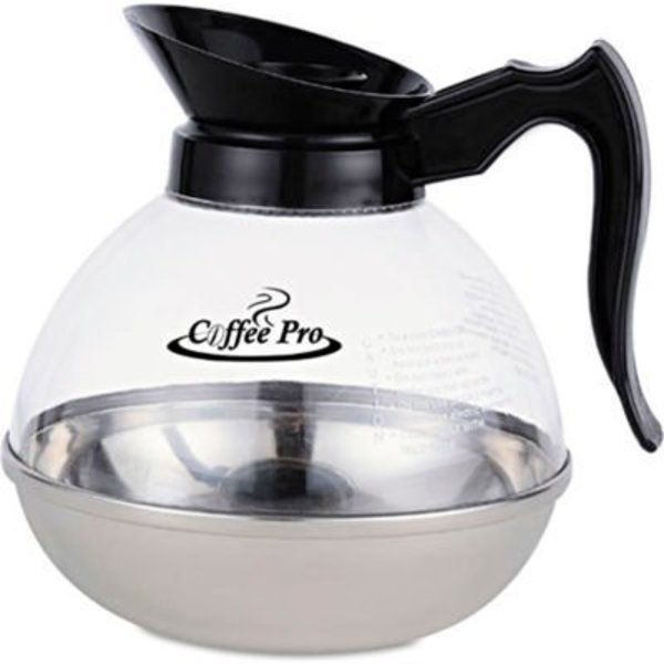 Coffee Pro Decanter OGFCPU12, Unbreakable Regular, 12 Cup, Stainless Steel/Polycarbonate, Coffee Pro, Mfr#: OGFCPU12