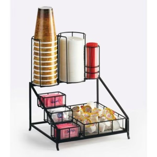 Cal-Mil 1453 Iron Coffee Condiment Display 12"W x 10-1/2"D x 14-1/2"H, Cal Mil Plastics, Mfr#: 1453