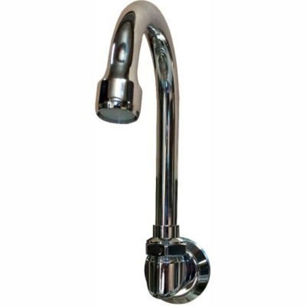 Chrome-Plated Brass Wall-Mount 6" Swivel Spout With Low-Flow 0.5 GPM, Sani-Lav, Mfr#: 2002-0.5