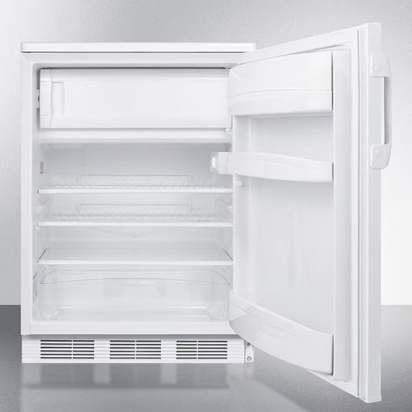Summit-Refrigerator-Freezer, Lock, Dual Evaporator, Cycle Defrost, Summit Appliance Div., Mfr#: CT66LW