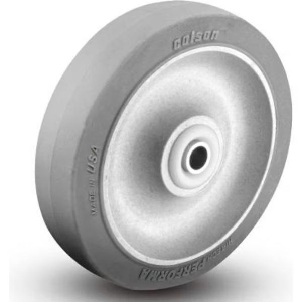 Colson® 2 Series Wheel 2.00004.441 - 4 x 1-1/4 Performa Rubber 3/8 Delrin Bushing - Gray, Colson, Mfr#: 2.00004.441