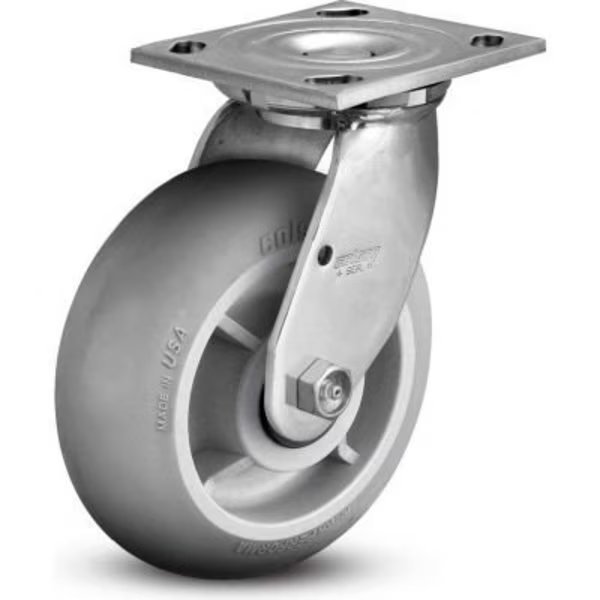 6" Caster with Swivel Plate, 4" x 4-1/2" Plate, 450 Lb. Capacity, Colson, Mfr#: 4.06109.555 SS