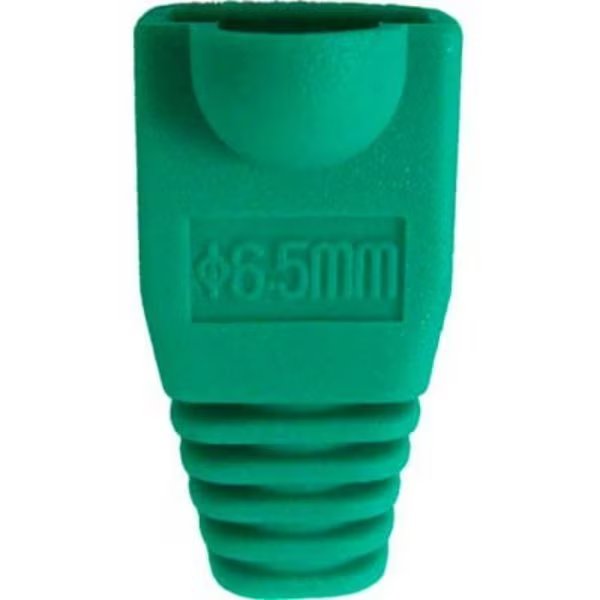 Vertical Cable, , RJ45 PVC Slip On Boots For Cat 5E & Cat 6 - Green - 10 Pack, Chiptech, Inc Dba Vertical Cable, Mfr#: 015-031GR-10