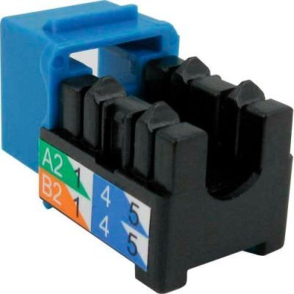 Vertical Cable Cat 6 V-Max U-Style Keystone Jack - Blue, Chiptech, Inc Dba Vertical Cable, Mfr#: 352-V2714/BL