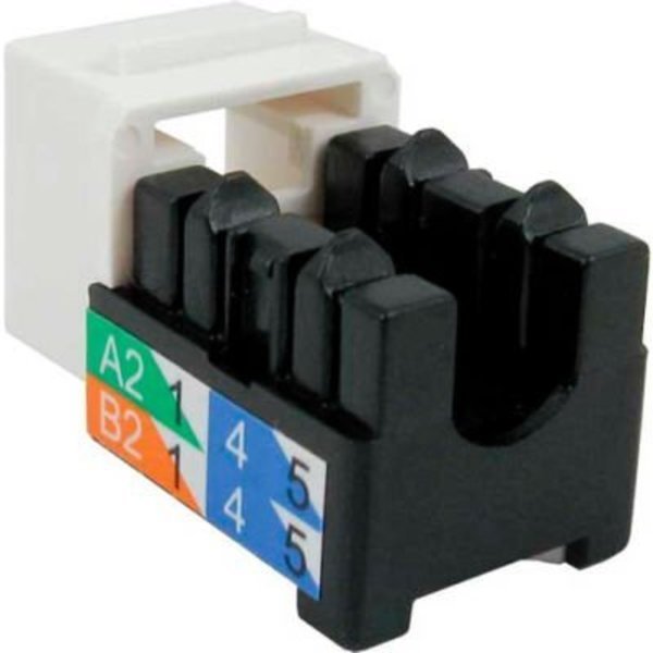 Vertical Cable Cat 6 V-Max U-Style Keystone Jack - White, Chiptech, Inc Dba Vertical Cable, Mfr#: 352-V2721/WH