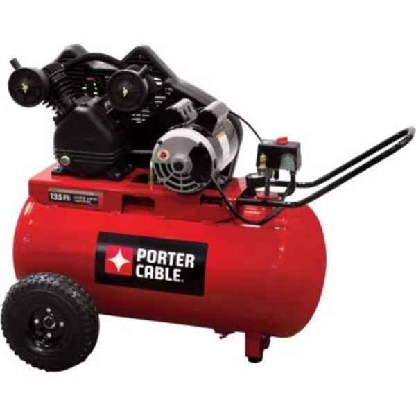 Porter Cable® PXCMPC1682066, Portable Electric Air Compressor, 1.6HP, 20 Gal, Horiz, 5.3 CFM, Mat Industries, Mfr#: PXCMPC1682066