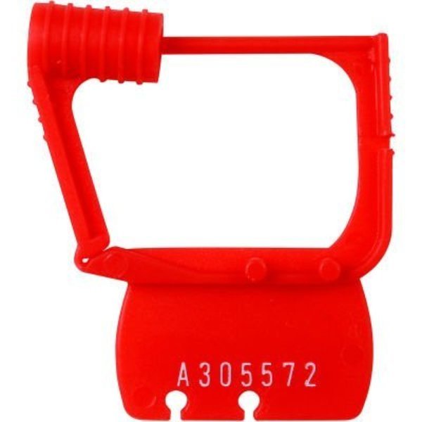 Detecto® Red Plastic Seals, Individually Numbered, Bag of 50, Detecto, Mfr#: CAPS