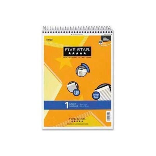 Mead® Five Star 1-Subject Wirebound Notebook, 8-1/2" x 11", College Ruled, 100 Sheets/Pad, Mead Products, Mfr#: 6182