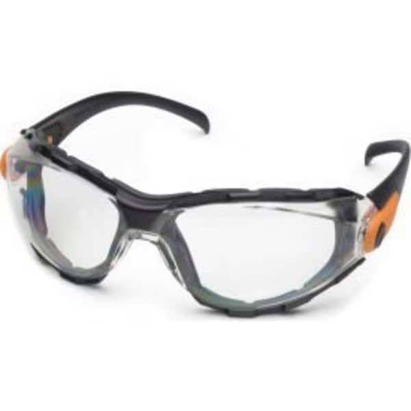 Elvex GoSpecs Foam Lined Spectacle, Clear AniFog Lens, Black Frame, Delta Plus, Mfr#: GG-40C-AF