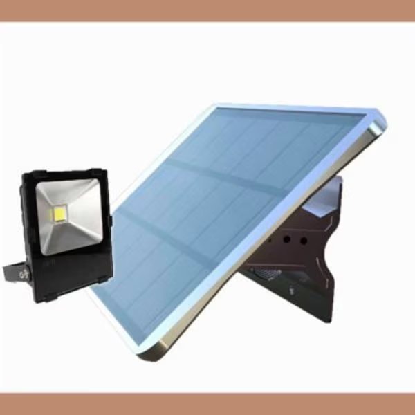 eLEDing® Solar 60W 7500 LM 5000K LED Area Flood Light Smart Function w/ Detachable Spot Head, E E Systems Group, Mfr#: EE8100W-DT50W-FH