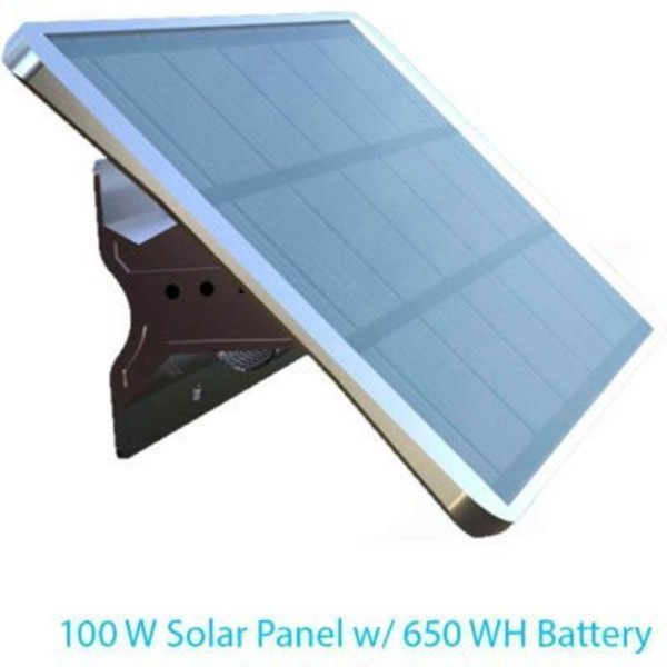 Solar Panel, 100 W, 12/48V DC, 650 WH, E E Systems Group, Mfr#: EE8100W-POE650