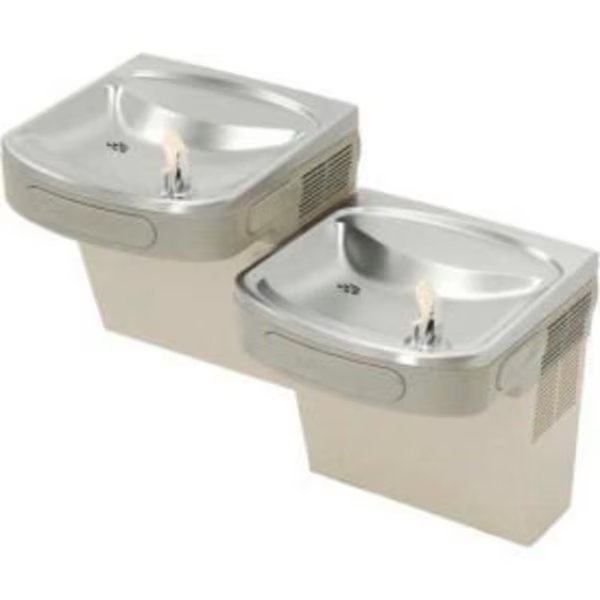 Elkay ADA Barrier Free Water Cooler, Light Gray Granite, 2 Station, Reversible, EZSTL8LC, Elkay, Mfr#: EZSTL8LC