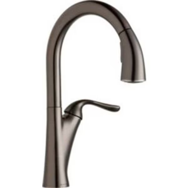 Elkay LKHA4031AS, Harmony Pull-Down Kitchen Faucet, Antique Steel, Single Lever Handle, Elkay, Mfr#: LKHA4031AS