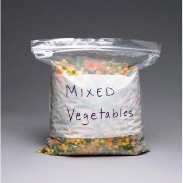 Reclosable Bags W/ White Block, 1 Gal., 10-9/16"W x 11"L, 2.7 Mil, Clear, 250/Pack, Lk Packaging, Mfr#: 1GALFR